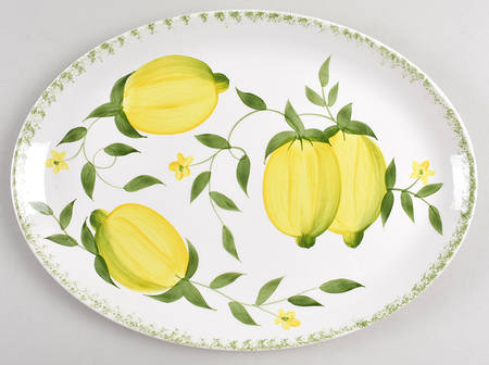 Lemon Grove 13" Oval Serving Platter