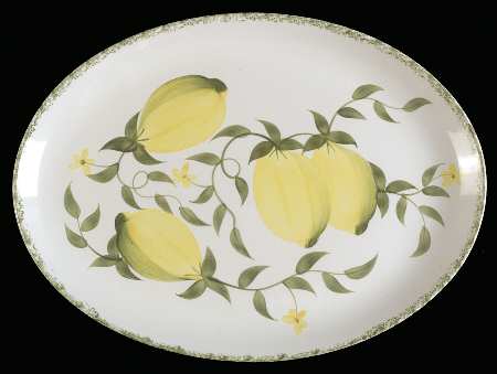 Lemon Grove 15" Oval Serving Platter