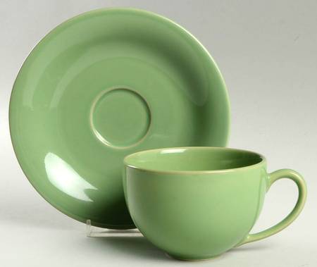Colors Flat Cup & Saucer Set