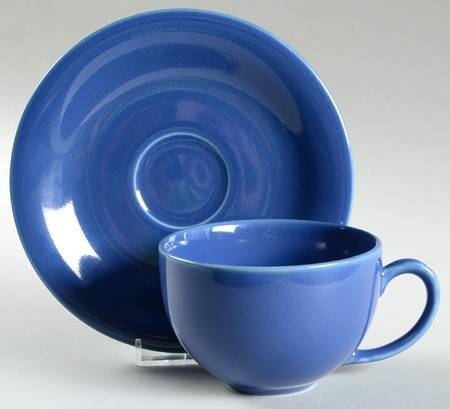 Colors Flat Cup & Saucer Set