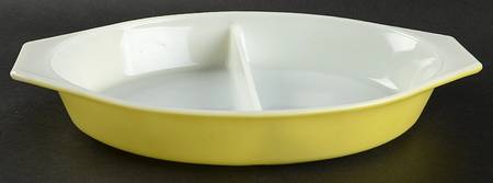 Verde (Green) 12" Oval Divided Vegetable Bowl