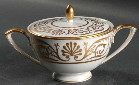Anthemion Sugar Bowl & Lid