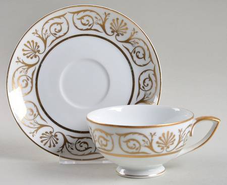 Anthemion Footed Cup & Saucer Set