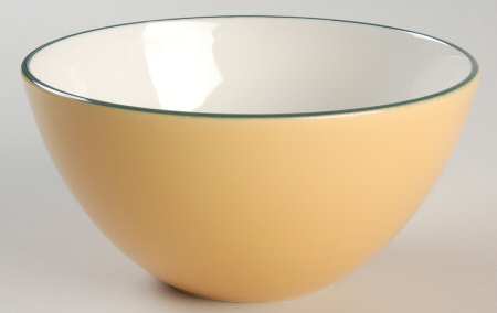 Spa Orange (Green Trim and Verge) Coupe Cereal Bowl