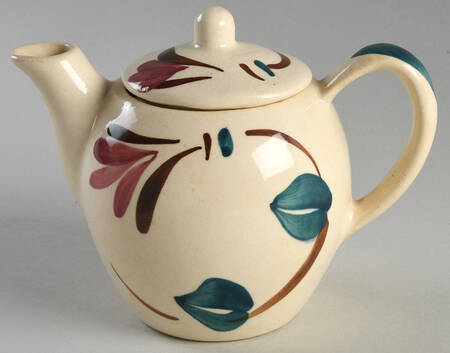 Ivy Red Blossom Individual Teapot & Lid