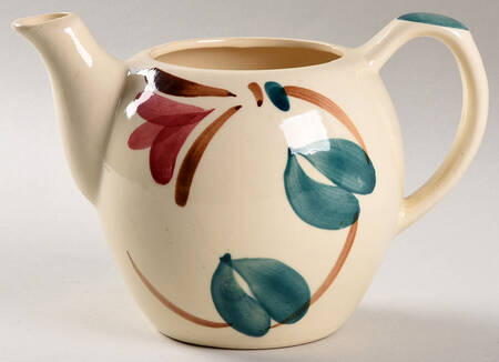 Ivy Red Blossom Teapot No Lid