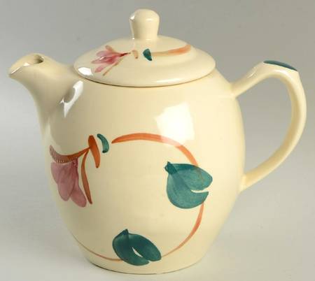 Ivy Red Blossom Teapot & Lid