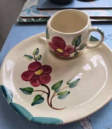 Mountain Rose Tea & Toast Snack Plate & Mug Set