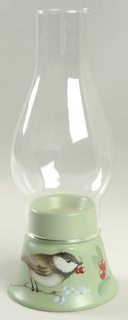 Winterwood Green Hurricane Lamp & Globe