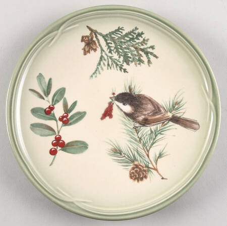 Winterwood Green Accent Salad Plate