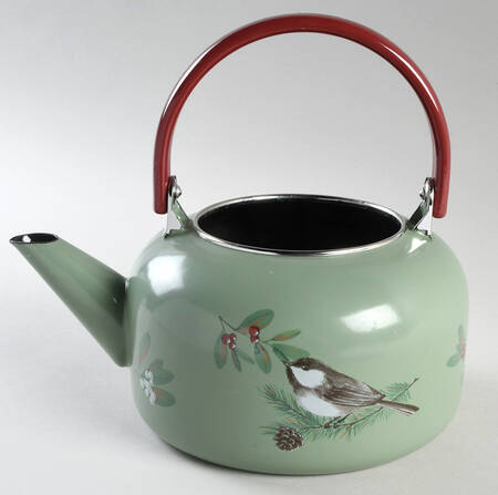 Winterwood Green Metal Kettle No Lid