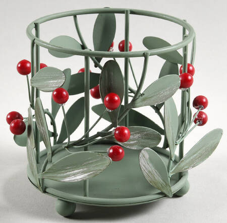 Winterwood Green Metal Votive Candleholder