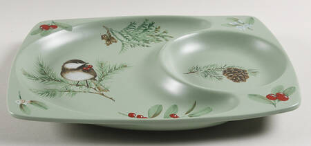 Winterwood Green Snack Plate