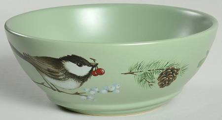 Winterwood Green Soup/Cereal Bowl