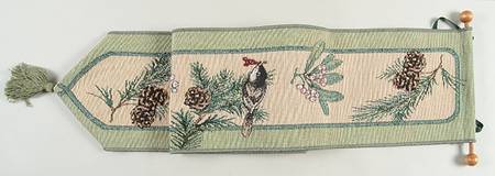 Winterwood Green Wall Hanging Tapestry