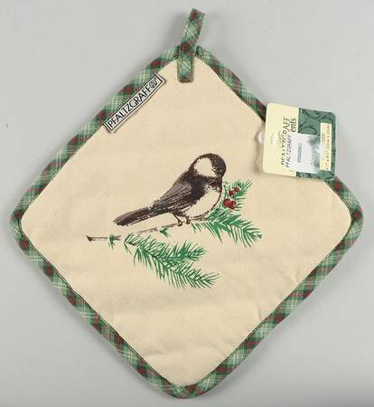 Winterwood Green Cloth Potholder