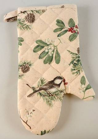 Winterwood Green Cloth Oven Mitt