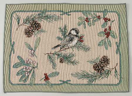Winterwood Green Cloth Placemat