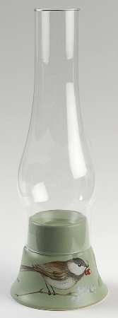 Winterwood Green Hurricane Lamp & Globe