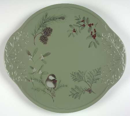 Winterwood Green 16" Chop Plate (Round Platter)