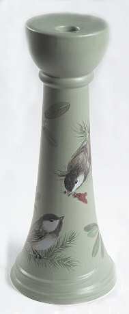 Winterwood Green 10" Candlestick