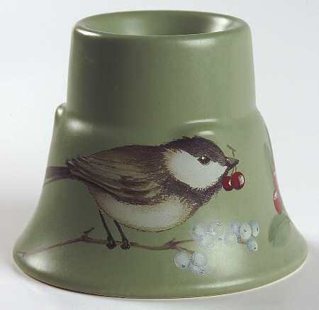 Winterwood Green Hurricane Lamp No Globe