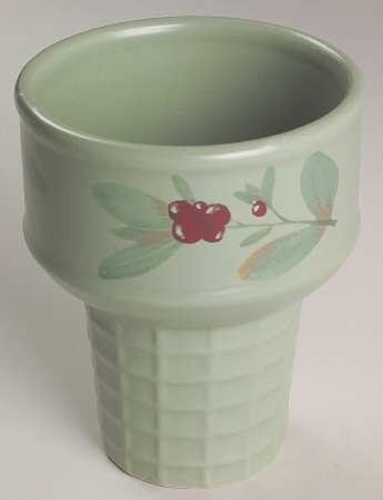 Winterwood Green Ice Cream Cone Shaped Dish