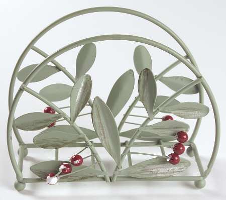 Winterwood Green Metal Napkin Holder