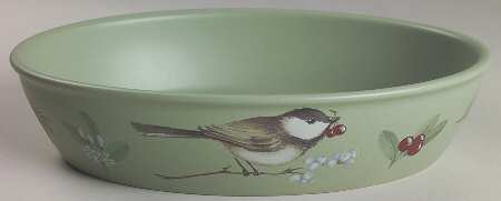 Winterwood Green 10" Oval Baker