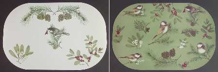 Winterwood Green Vinyl Placemat
