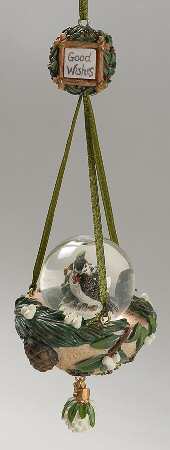 Winterwood Green Mini Globe Ornament