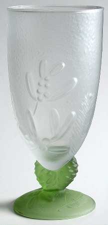 Winterwood Green 20 Oz Glassware Sculpted Footed Cooler