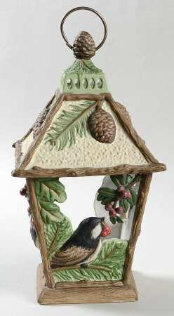 Winterwood Green Candle Lantern