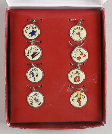 Reindeer (Box Set of 8 Motifs) Wine Markers