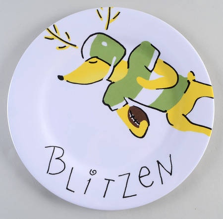 Reindeer Melamine Dinner Plate