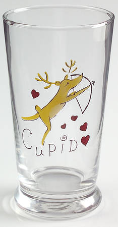 Reindeer 12 Oz Glassware Tumbler