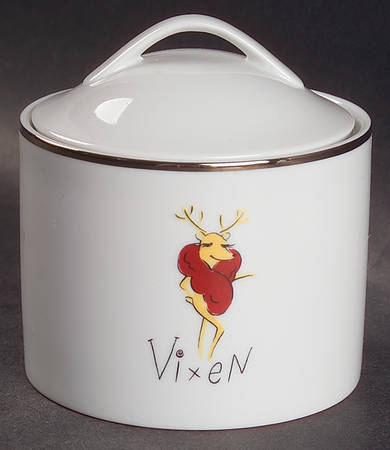 Reindeer Sugar Bowl & Lid