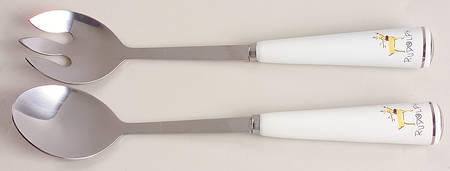 Reindeer (2 Piece) Salad Set with Stainless Bowl
