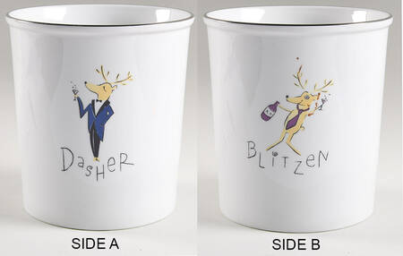 Reindeer Large Canister No Lid