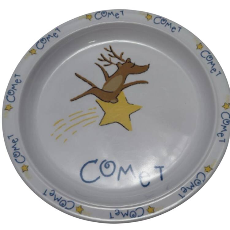 Reindeer Melmac/Melamine Child's Plate