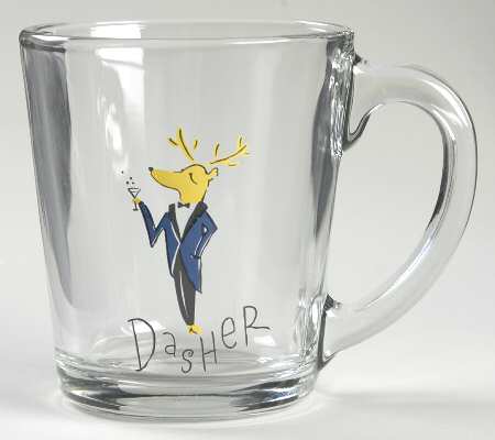 Reindeer Glassware Mug