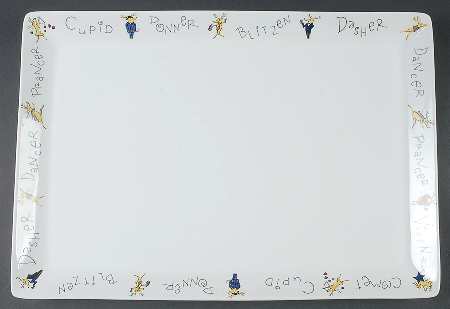 Reindeer 17" Rectangular Serving Platter by Pottery Barn China