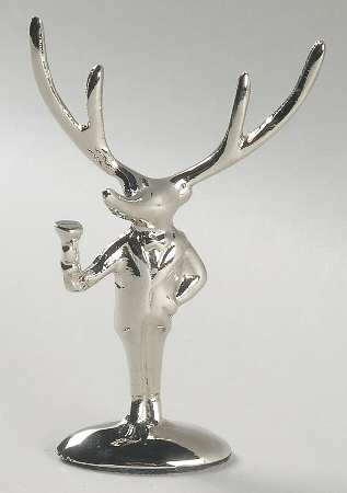 Reindeer Metal Figural Place Card Holder