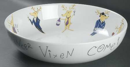 Reindeer 14" Nesting Bowl