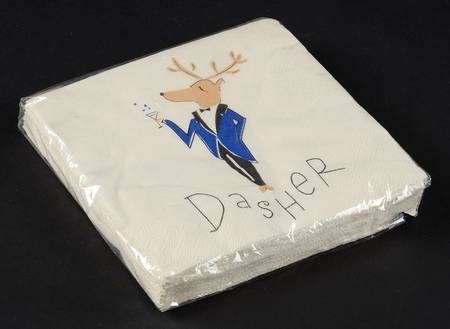 Reindeer Package of Paper Beverage Napkins