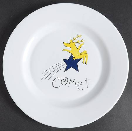 Reindeer Melamine Salad Plate