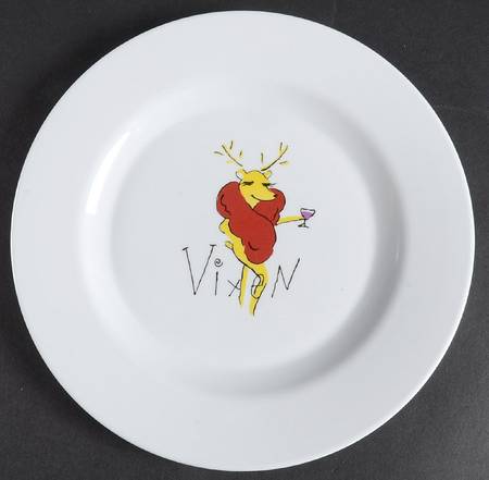 Reindeer Melamine Salad Plate