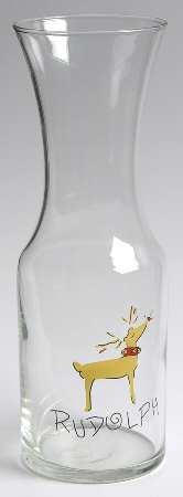 Reindeer Glassware Carafe