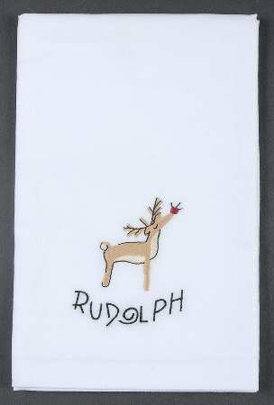 Reindeer Cloth Hand Towel