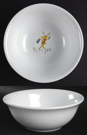 Reindeer Coupe Cereal Bowl